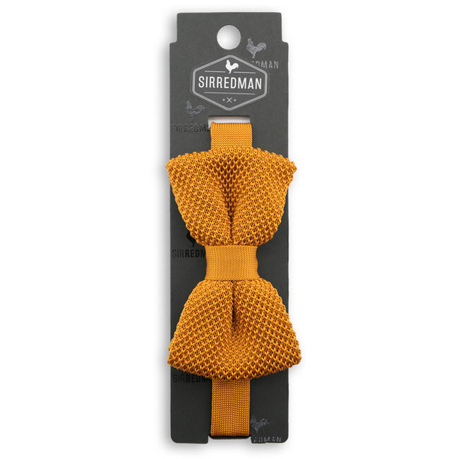 Sir Redman Pajarita de lujo | Cognac | De punto | Pajarita elegante para hombre