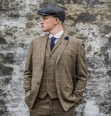 Traje de 3 piezas Peaky Blinders Albert Marrón - Traje listo para usar