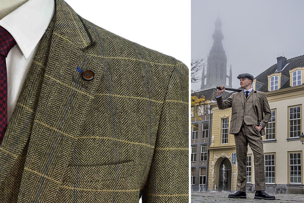 Costume 3 pièces Peaky Blinders Albert Brown - Costume sur mesure