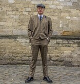 3-teiliger Peaky Blinders Albert Anzug Braun - Konfektionsanzug