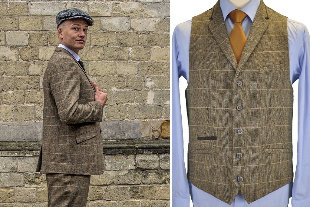 Costume 3 pièces Peaky Blinders Albert Brown - Costume sur mesure