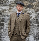 Traje de 3 piezas Peaky Blinders Albert Marrón - Traje listo para usar