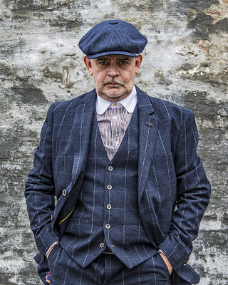 Cavani Costume homme | costume 3 pièces | bleu marine à carreaux | John Shelby | Peaky Blinders