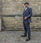 Cavani Traje para hombre | Traje de 3 piezas | azul marino a cuadros | John Shelby | Peaky Blinders