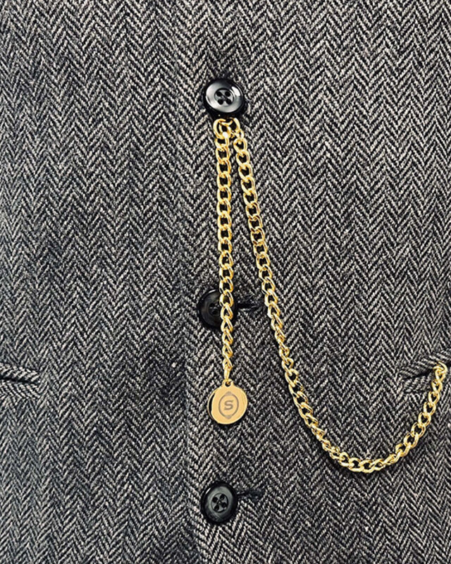 Peaky Blinders Watch gold with albert chain