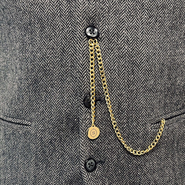 Peaky Blinders Taschenuhr gold mit Albertkette