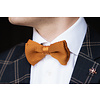 Nœud papillon de luxe | Cognac | Tricoté | Nœud papillon élégant pour homme