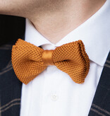 Sir Redman Pajarita de lujo | Cognac | De punto | Pajarita elegante para hombre