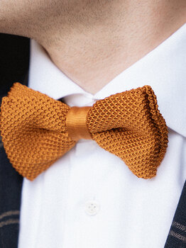 Sir Redman Gestrickte Fliege Cognac