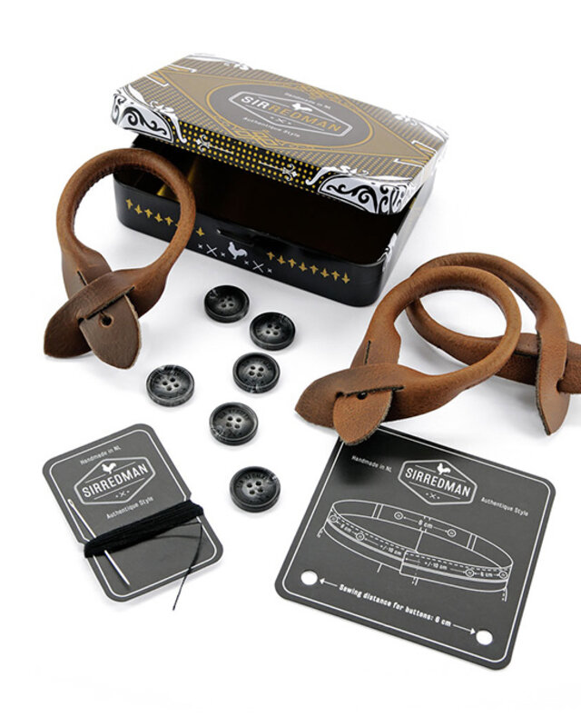 Sir Redman Suspenders Combi Pack Crushed Berry | for Men | Burgundy | Traditional Suspenders