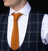 Sir Redman Corbata de lujo | Cognac | Punto | Corbata elegante para hombres