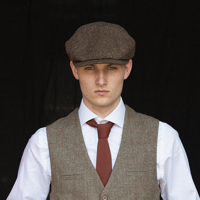 Sir Redman Corbata de lujo | Marrón óxido | De punto | Elegante corbata para hombre