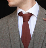 Sir Redman corbata de punto óxido