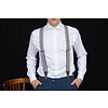 Bretelles Leandro de luxe | pour homme | Bleu/jaune | Bretelles traditionnelles