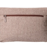 Finn - Sac de messager en tweed - Marron