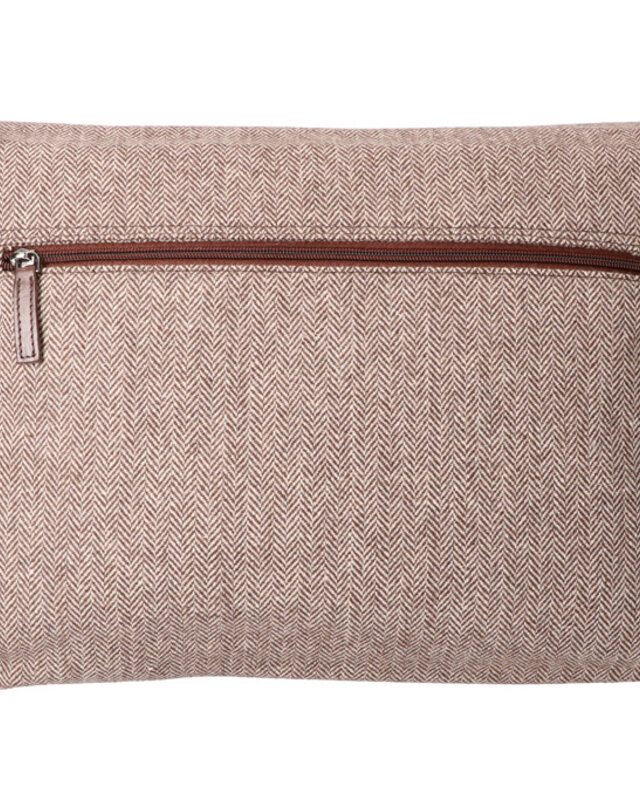 Finn - Bolsa de mensajero de tweed - Marrón