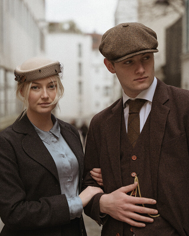 Men's tailored suit | 3-piece suit | dark brown Barleycorn | John Shelby | Peaky Blinders