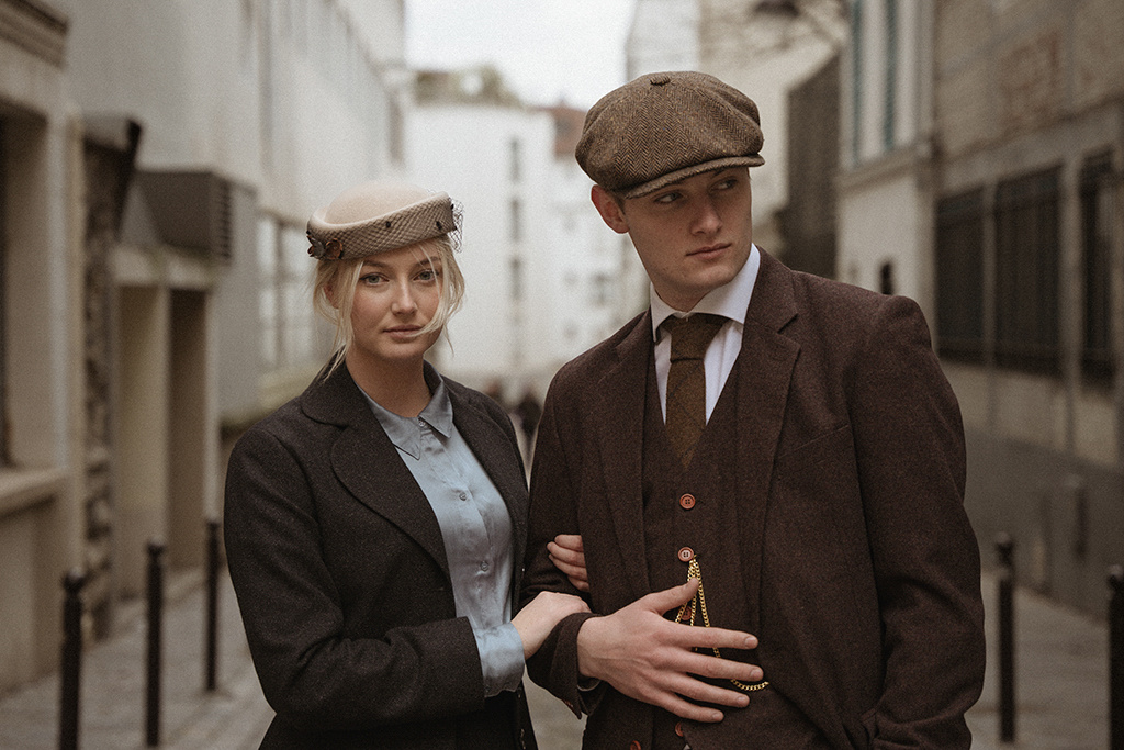 Men's tailored suit | 3-piece suit | dark brown Barleycorn | John Shelby | Peaky Blinders