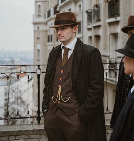 Un costume 3 pièces bleu poudre pour homme Peaky Blinders rechargé