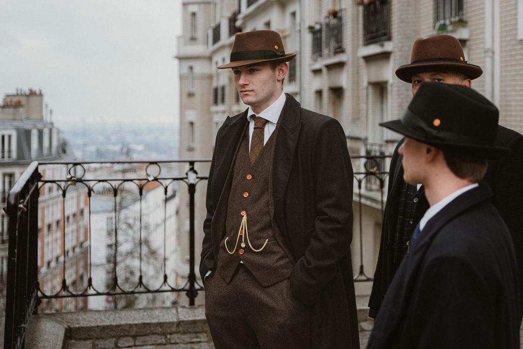 Costume Peaky Blinders Marron Carreau