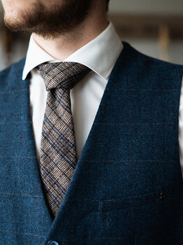 Sir Redman Cravate en tweed Daniel