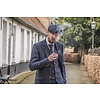 Traje sastre hombre | Traje 3 piezas | Espiga azul marino | Thomas Shelby | Persianas de pico