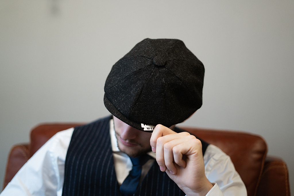 Archie 8-piece Twill cap black