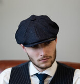 Heather Archie cap | navy blue | 8-panels | 100% wool Twill