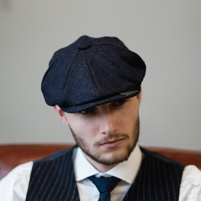 Heather Archie-Mütze | marineblau | 8-Panels | 100% Wolle Twill