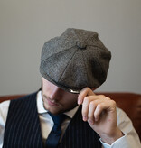 Heather Archie Kappe | Grau | 8-Panels | 100% Wolle Twill