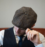 Arran 8-piece Harris Tweed cap Grey