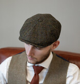 Casquette 8 pièces Arran Harris Tweed Vert forêt