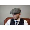 Newsboy-Mütze | Harris Tweed | 8-Paneele | Grau