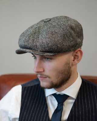 Heather Newsboy cap grey