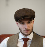 Casquette Newsboy 8 pièces Harris Tweed Barleycorn