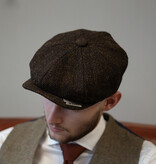 Newsboy 8-piece Harris Tweed cap Barleycorn