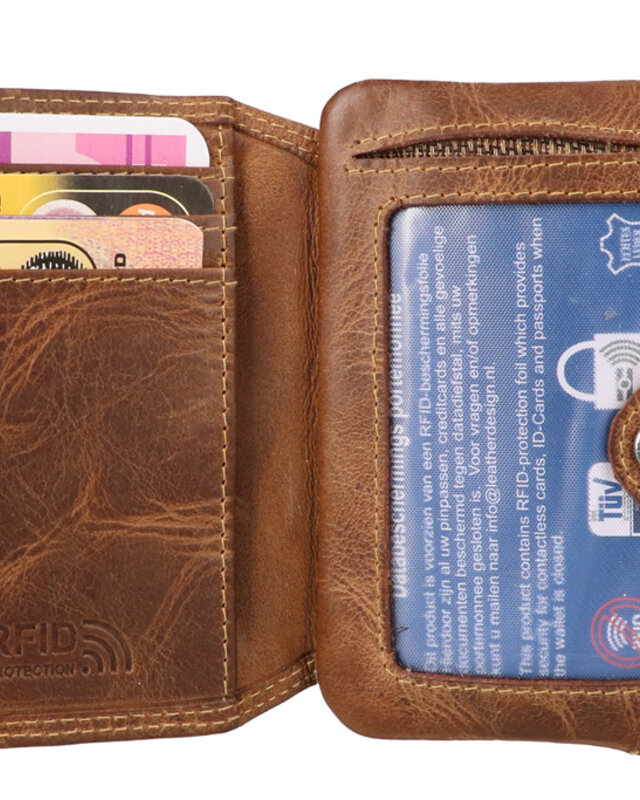 Portefeuille/porte-clés Finn Shelby marron