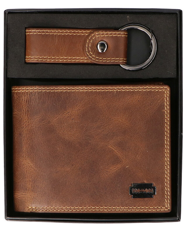 John Shelby cartera/llavero Marrón