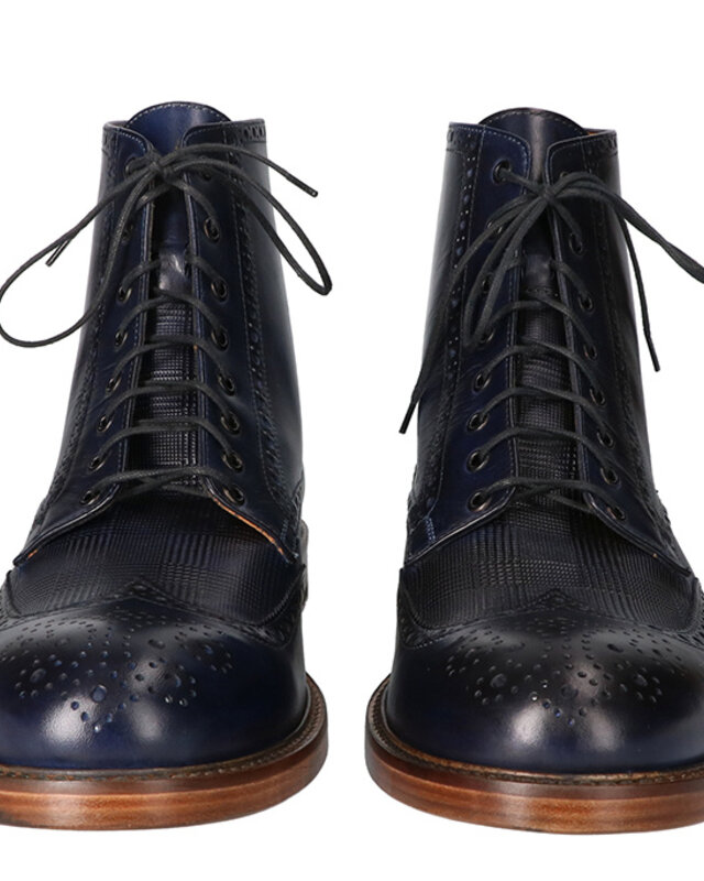 Chaussures Tommy peintes à la main Bleu