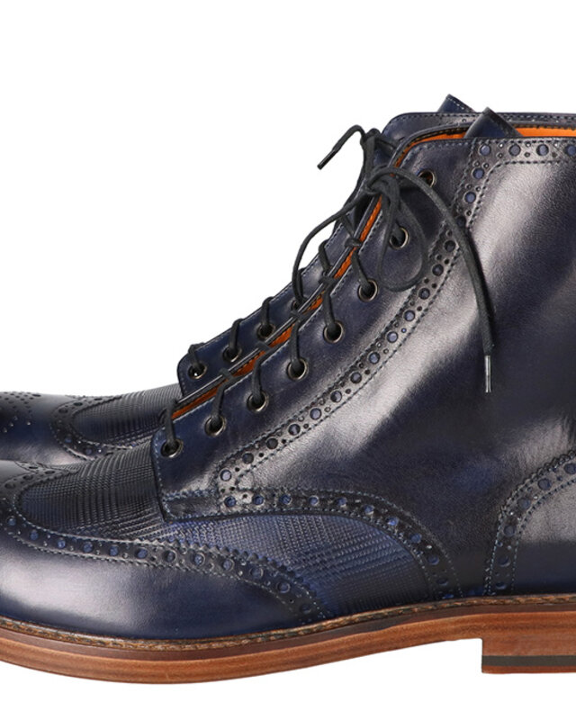 Chaussures Tommy peintes à la main Bleu