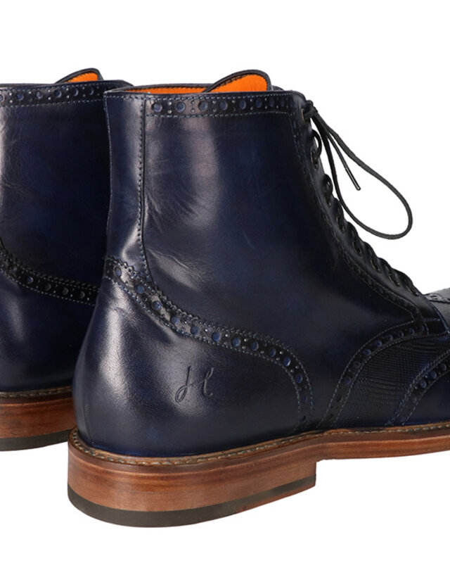 Handgemalte Tommy Schuhe Blau