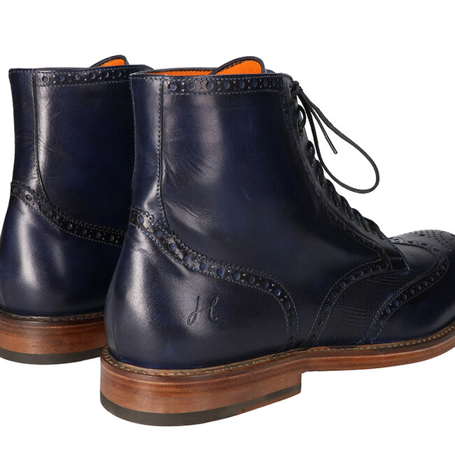 Handgemalte Tommy Schuhe Blau