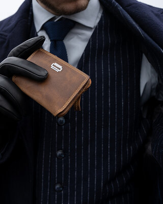 Finn Shelby cartera/llavero Marrón