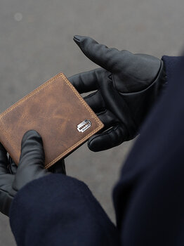 Portemonnee met sleutelhanger Bruin