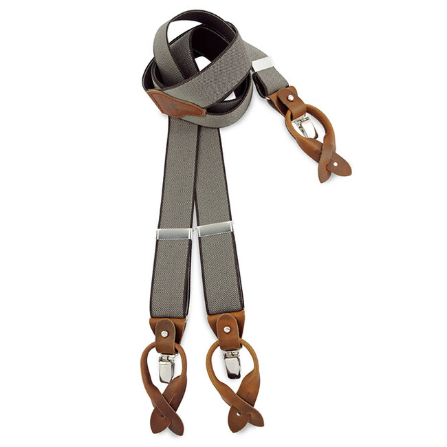 Sir Redman Suspenders Combi Pack Brave Brownie | for Men | brown/off white | Traditional Suspenders