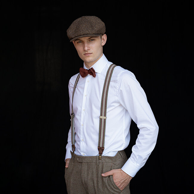 Sir Redman Dock Worker Suspenders | for Men | Green | Traditional braces