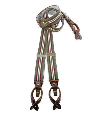 Sir Redman Dock Worker Suspenders | for Men | Green | Traditional braces