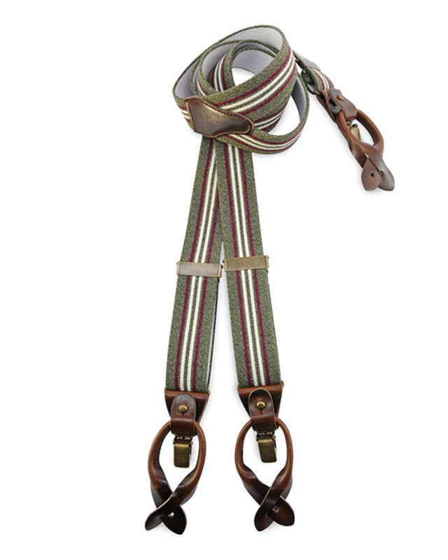 Sir Redman Dock Worker Bretels | voor Mannen | Groen | Traditionele bretels