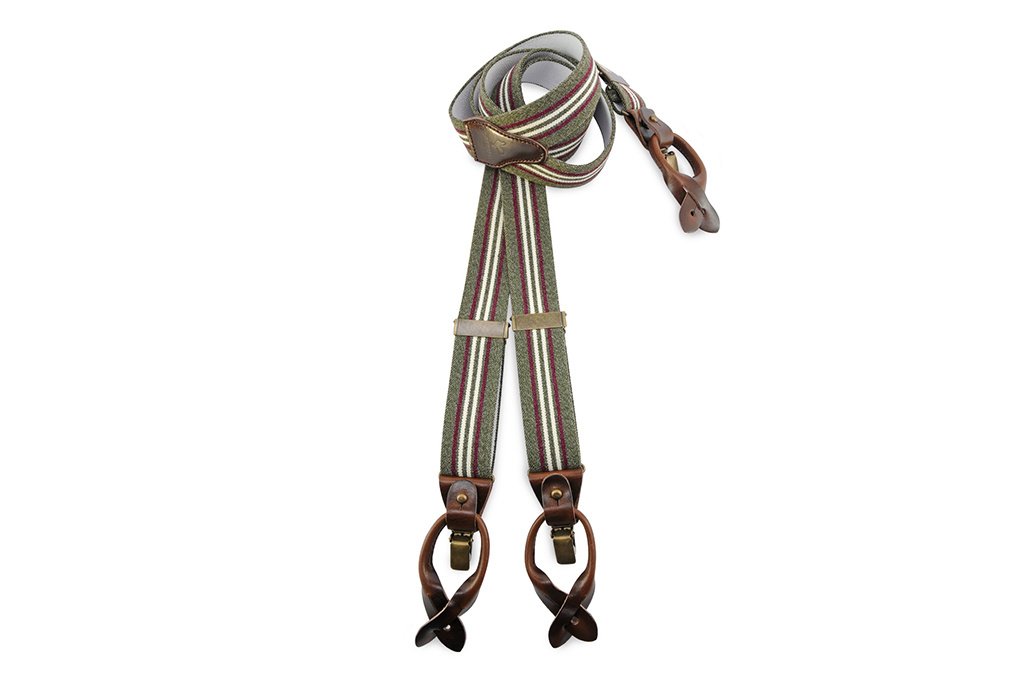 Sir Redman Traditional suspenders for men  - Sir Redman Dock Worker Green