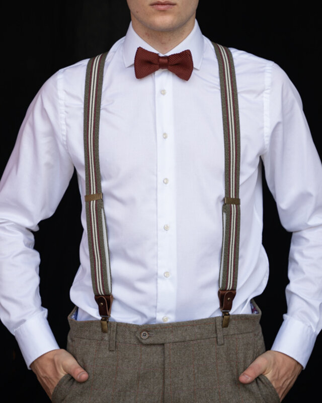 Sir Redman Dock Worker Suspenders | for Men | Green | Traditional braces